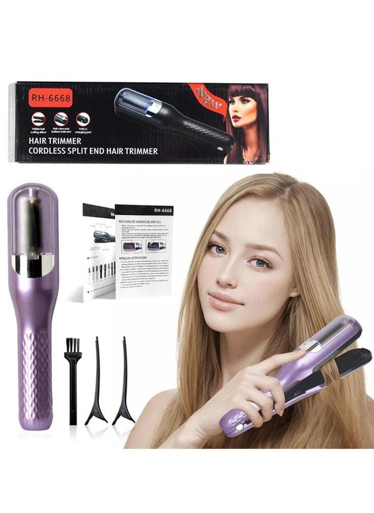 Hair Split-End Trimmer – Automatic Hair Cutter for Frizz-Free, Healthy-Looking Hair